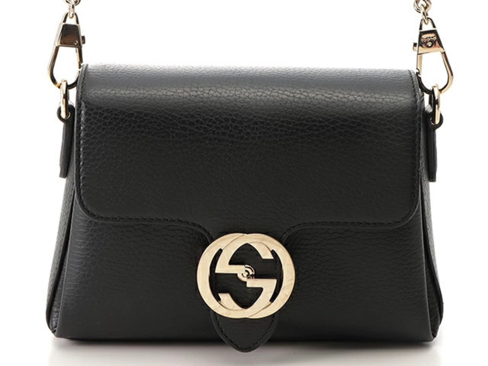Gucci shoulder bag Interlocking G calfskin T